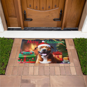 Santa Paws: de feestelijke verrassing van een staf Deurmat