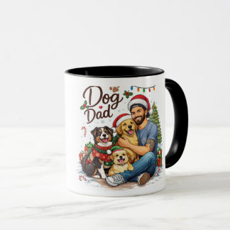 Santa Paws Dog Dad Christmas Mug – Cute Holiday Co