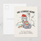 Santa Paws | Een vruchtbare feestdag hebben Briefkaart (Voorkant / Achterkant)