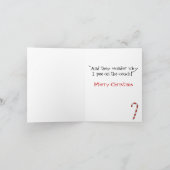 Santa-Paws Funny Pug Kerst/Vakantie Kaart (Binnen)