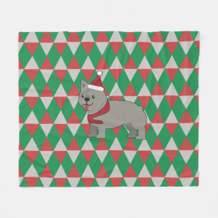 Santa Paws Holiday Diamanten Hond Fleece Deken
