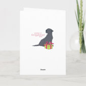 "Santa Paws" Kaart met hondenthema (Achterkant)