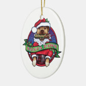 Santa Paws Keramisch Ornament (Links)