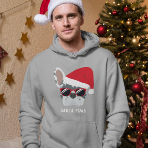 Santa Paws Kerstblauw Merle Hoodie