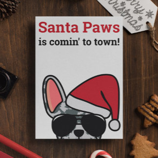 Santa Paws Kerstblauw Merle Kaart