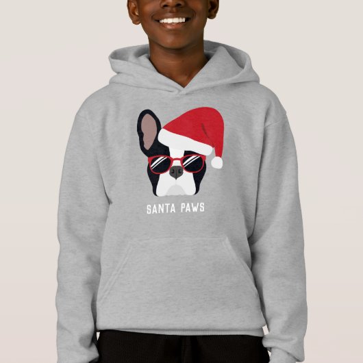 Santa Paws-kerstbullehond (Voorkant)