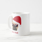 Santa Paws Kerstmis Light Fawn Bulldog Koffiemok (Voorkant links)