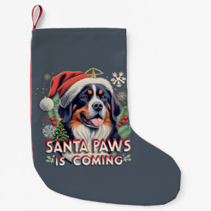 Santa Paws komt aan met Berner hondenkerst Kleine Kerstsok