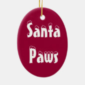 Santa Paws Ornament (Achterkant)