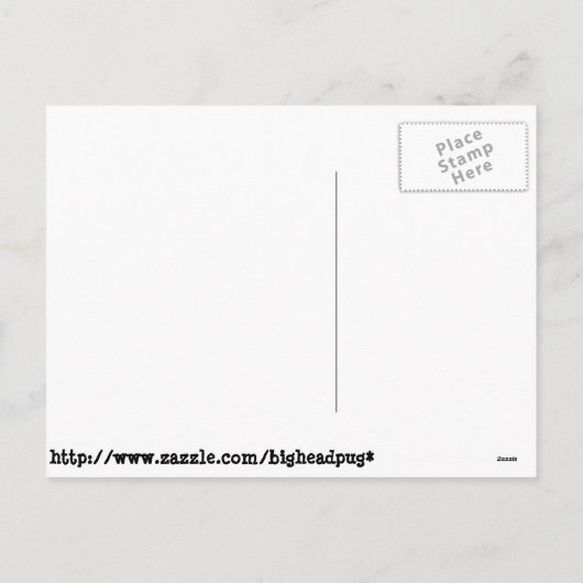 Santa Paws PUG Feestdagenkaart (Achterkant)