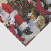 Santa Paws Tissuepapier (Detail)
