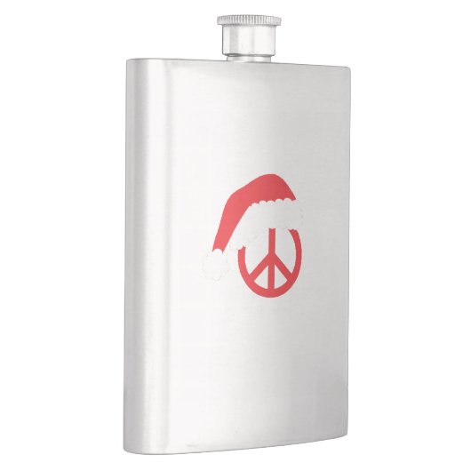 Santa Peace Sign Ho Ho Ho met Santa Hat Flacon (Rechts)