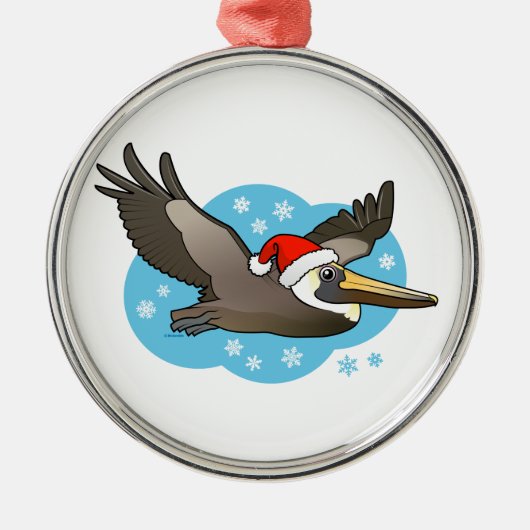 Santa Peli Metalen Ornament (Voorkant)