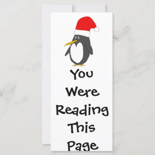Santa Penguin Bladwijzer Sjabloon