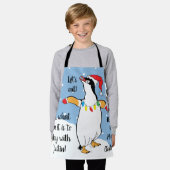 Santa Penguin Schort (Gedragen)