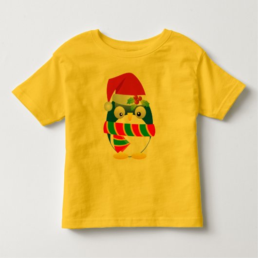 Santa Penguin Toddler T-shirt (Voorkant)