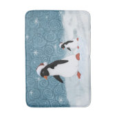 Santa Penguins Bath Mat (Voorkant Verticaal)