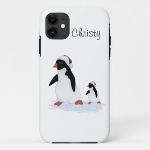 Santa Penguins iPhone 11 Hoesje
