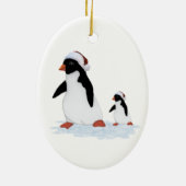Santa Penguins Ornament (Achterkant)