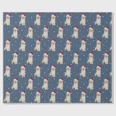 Santa Pet op papier met gouden rivierbedding (Vlak)