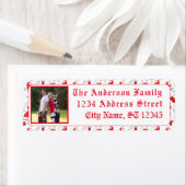 Santa Pet Patterned Christmas Etiket (Insitu)