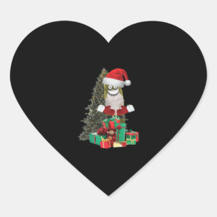 Santa Pickle Hart Sticker