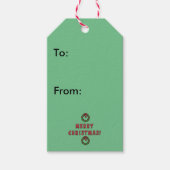 Santa Pig Gift Label Cadeaulabel (Voorkant)