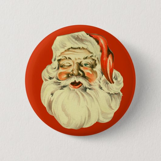 Santa Pin Ronde Button 5,7 Cm (Voorkant)