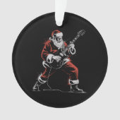 Santa Playing Guitar Retro 90s Christmas Rock  (devant)