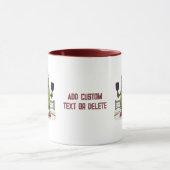 Santa Playing Pickleball Sport Liefhebber Hof Gift Mok (Midden)