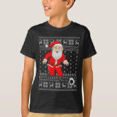 Santa Playing Soccer Football Ugly Christmas Sweat (Devant)