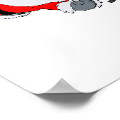 santa playing volleyball poster (Hoek)