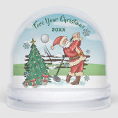 SANTA PLAYS GOLF FORE YOUR CHRISTMAS SNOW GLOBES (Avant)