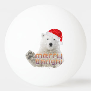 Santa Polar-Beer Beary Kerstping Pong Ball