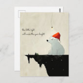 Santa Polar-Beer Briefkaart (Voorkant / Achterkant)