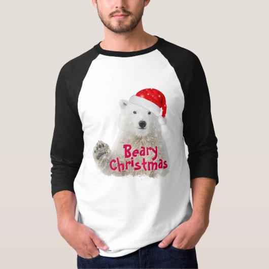 Santa Polar-Beer | Kerst van de bijenstal T-shirt (Voorkant)