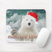 Santa Polar-Beer | Kerstmis in Beary Mousepad Muismat (Met muis)