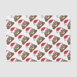 Santa Poop kerstcadeaus Wrap Emoji Tissuepapier