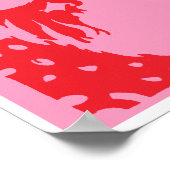 Santa Pop art Merry Kerstmis Poster (Hoek)