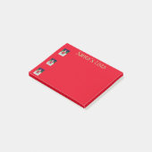 Santa Post het bericht Post-it® Notes (Schuin)