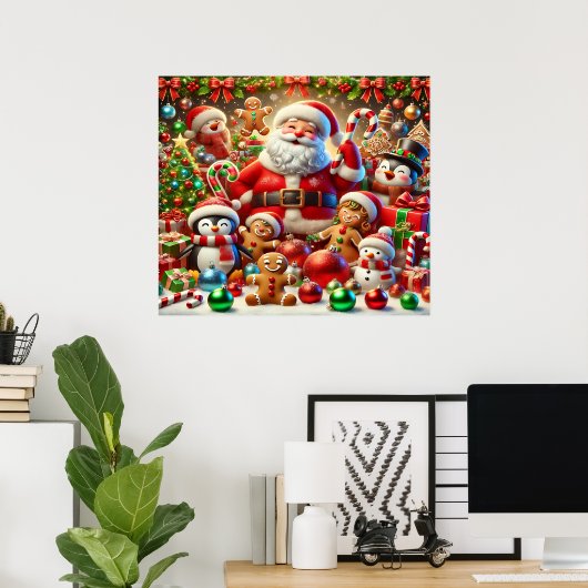 Santa Poster (Bureau à domicile)