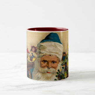 Santa-Prettige feestdagen: Mok koffie
