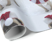Santa Pug Cadeaupapier (Rol Hoek)
