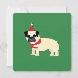Santa Pug Kaart