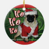 Santa Pug Ornament (Achterkant)