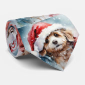 Santa Puppy Stropdas (Opgerold)