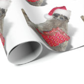 Santa Raccoon Bandit Kerstmis Cadeaupapier (Rol Hoek)
