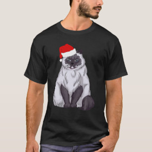Santa Ragdoll Cat Kerstmis Pajama T Funny Xmas Gi T-shirt