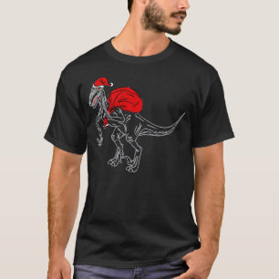 Santa Raptor — donker T-shirt