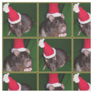 Santa Rat Fabric Stof
